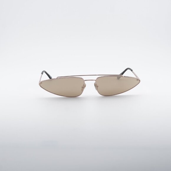 Tom Ford Cam FT0979 28G Sunglasses Gold Geometric Frame, Brown Lenses main image 9